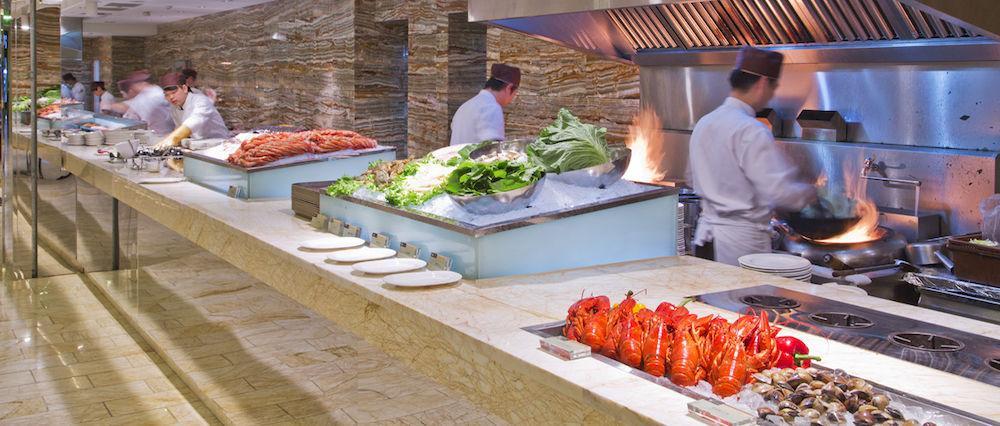 The Lin Hotel Taichung Eksteriør bilde A buffet at a hotel